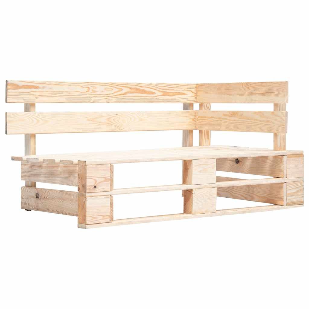 Set Divani in Pallet con Cuscini 4 pz in Pino Impregnato vidaXL