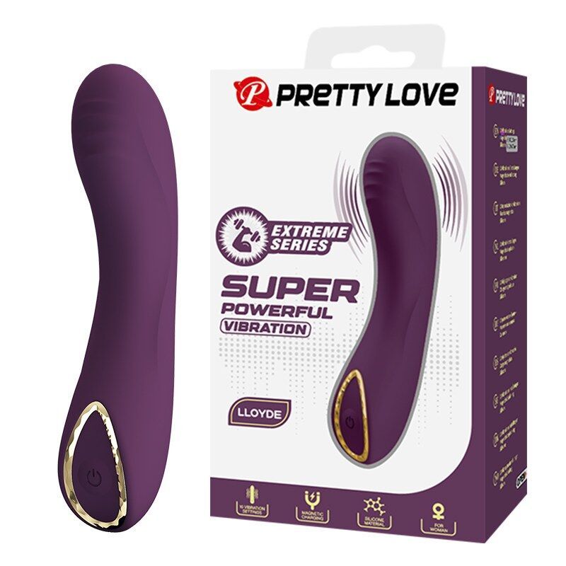 PRETTY LOVE - VIBRATORE RICARICABILE LLOYDE 10 FUNZIONI VIOLA HIGH TECH