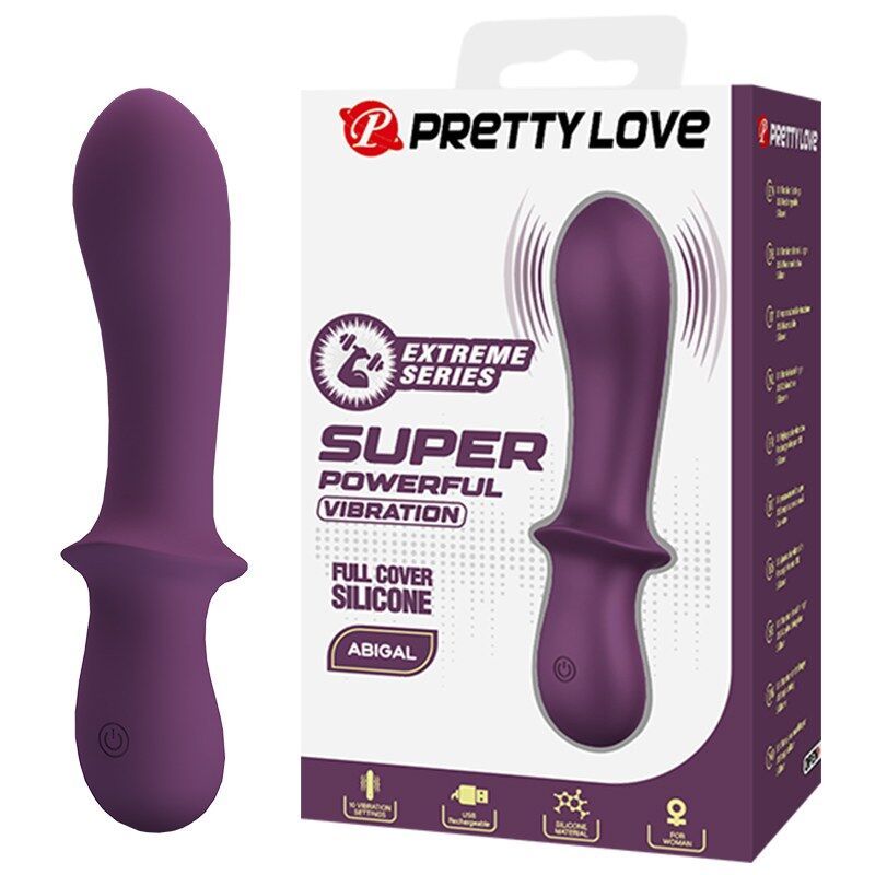 PRETTY LOVE - VIBRATORE RICARICABILE ABIGAIL 10 FUNZIONI VIOLA HIGH TECH