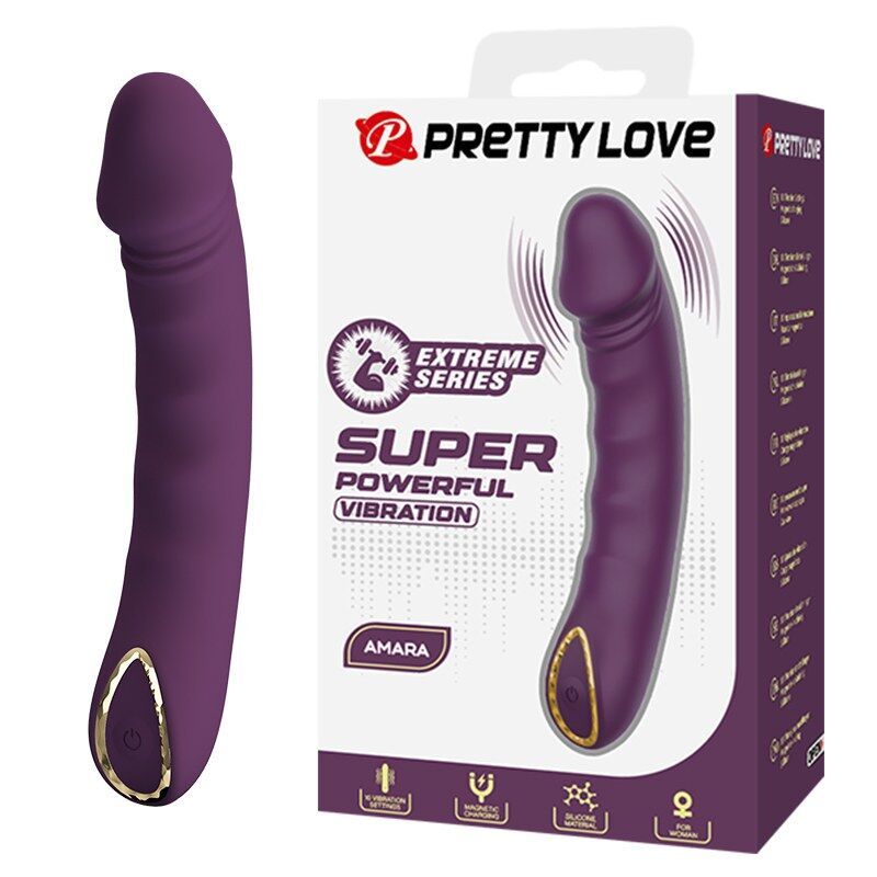 PRETTY LOVE - VIBRATORE RICARICABILE AMARA 10 FUNZIONI VIOLA HIGH TECH
