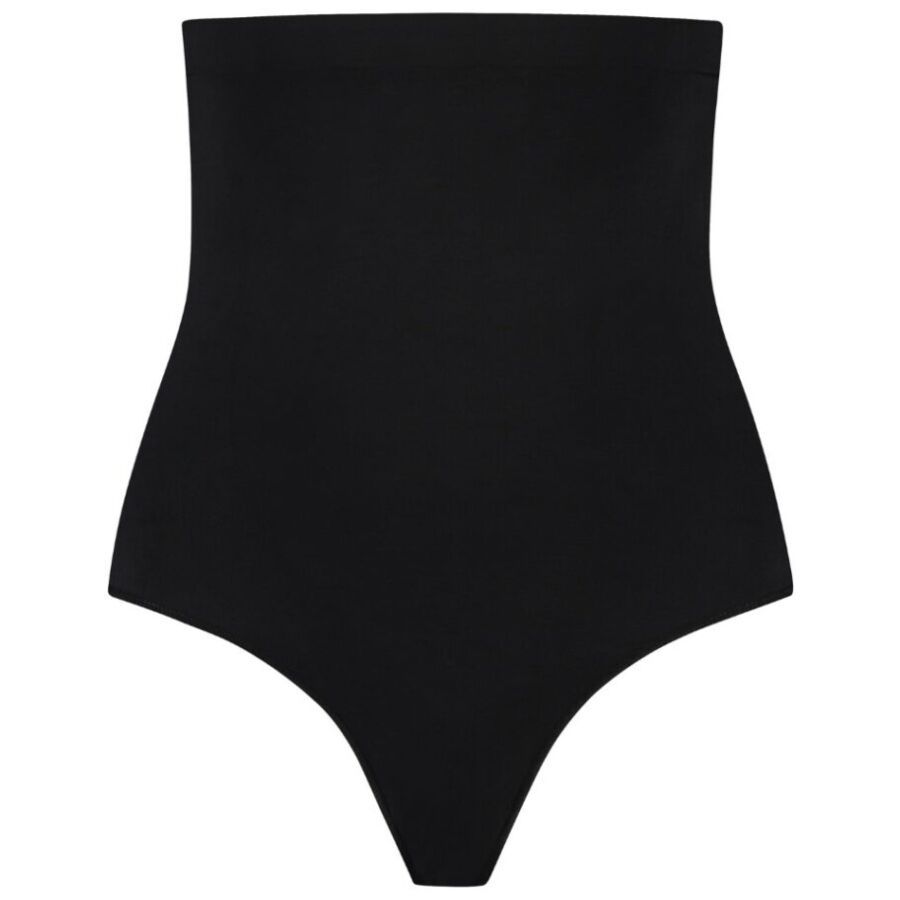 BYE-BRA - TANGA DE TALLE ALTO SIN COSTURAS NEGRO TALLA XXL BYE BRA - UNDERWEAR