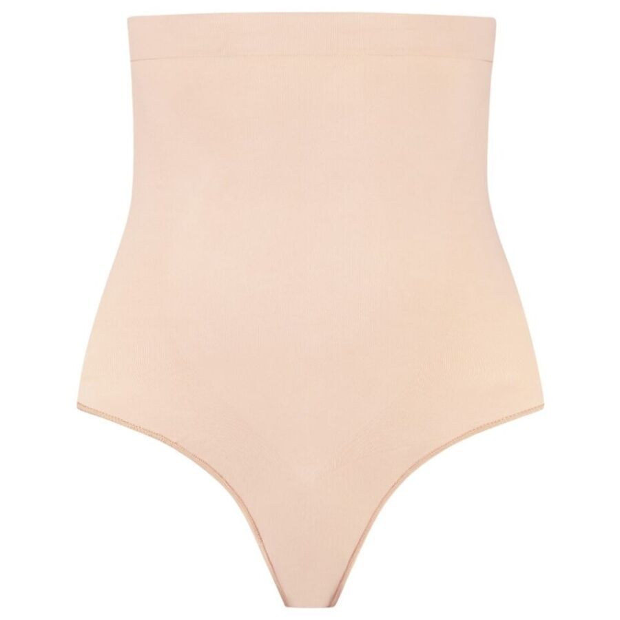 BYE-BRA - TANGA DE TALLE ALTO SIN COSTURAS BEIGE TALLA XXL BYE BRA - UNDERWEAR