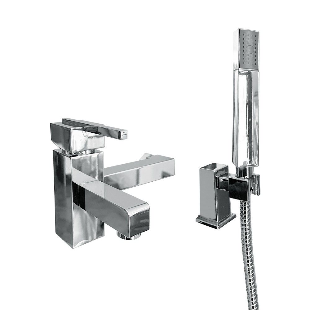 Miscelatore vasca Quadra con finitura cromo Effezeta