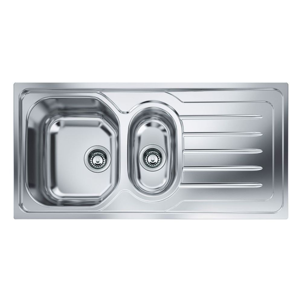 Lavello 1 vasca e mezza Franke OLL 651 con gocciolatoio destro 100x50 cm. inox Effezeta