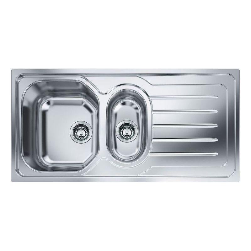 Lavello 1 vasca e mezza Franke OLL 651 con gocciolatoio destro 100x50 cm. inox Effezeta Lavello 1 vasca e mezza Franke OLL 651 con gocciolatoio destro 100x50 cm. inox Effezeta