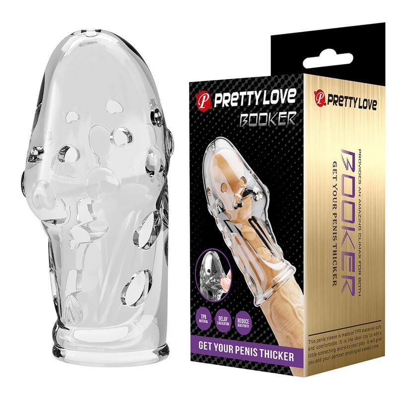 PRETTY LOVE - MANICOTTO PER PENE ROCKER PER UN PENE PIÙ SPESSO E TRASPARENTE FOR HIM