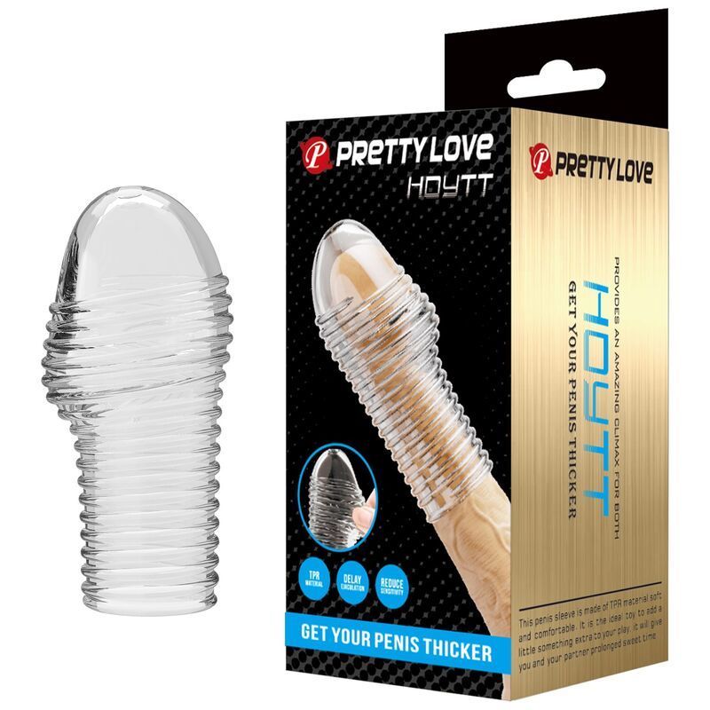 PRETTY LOVE - HOTTT MANICA PER PENE PER UN PENE PIÙ SPESSO E TRASPARENTE FOR HIM