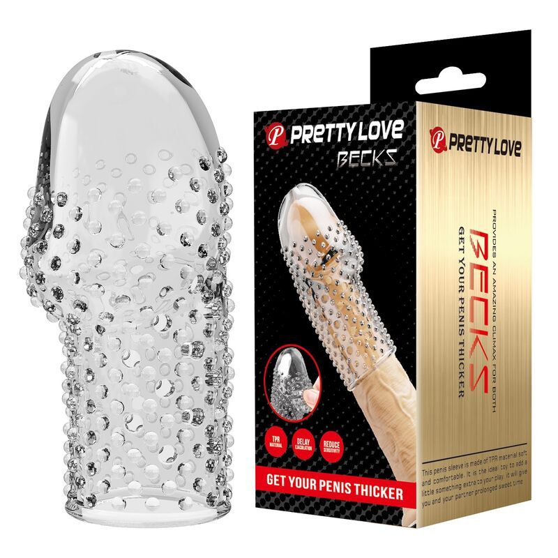 PRETTY LOVE - LA MANICA PER PENE DA GEEK PER UN PENE PIÙ SPESSO E TRASPARENTE FOR HIM