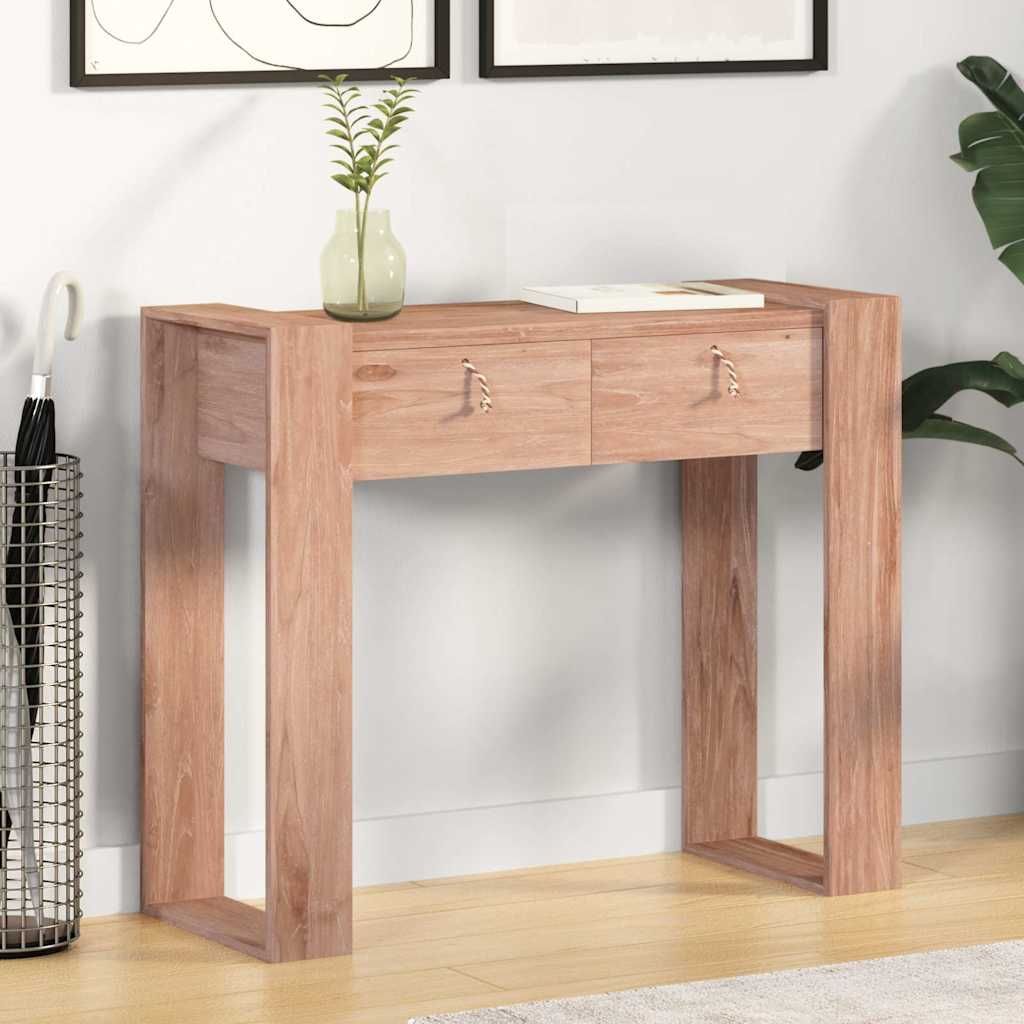 Tavolo Consolle 90x35x75 cm in Legno Massello di Teak vidaXL