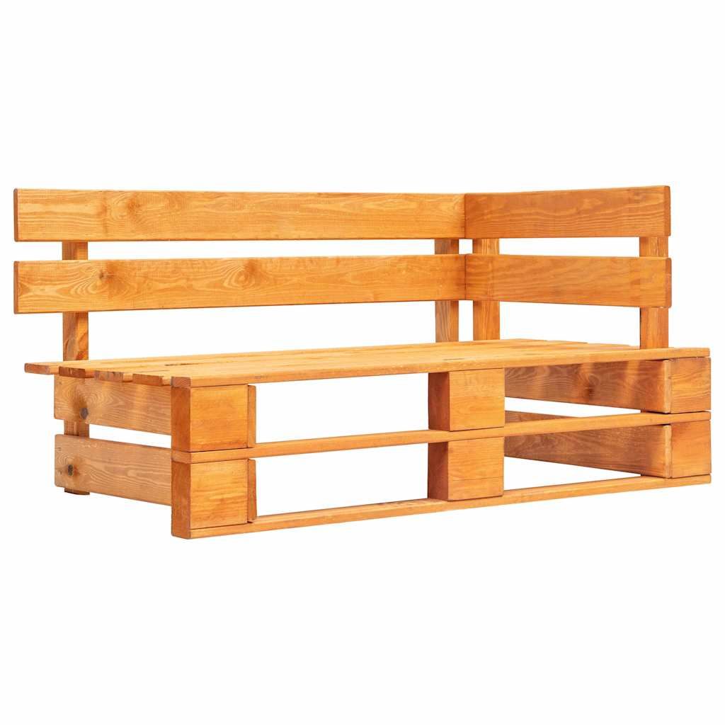 Set Divani in Pallet con Cuscini 6 pz in Pino Impregnato Ambra vidaXL