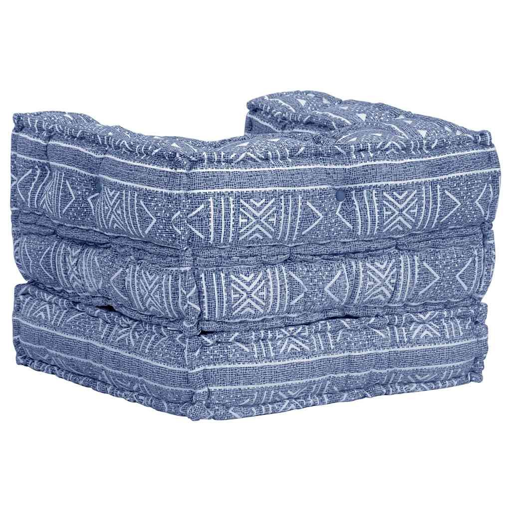 Pouf Modulare Indaco in Tessuto vidaXL