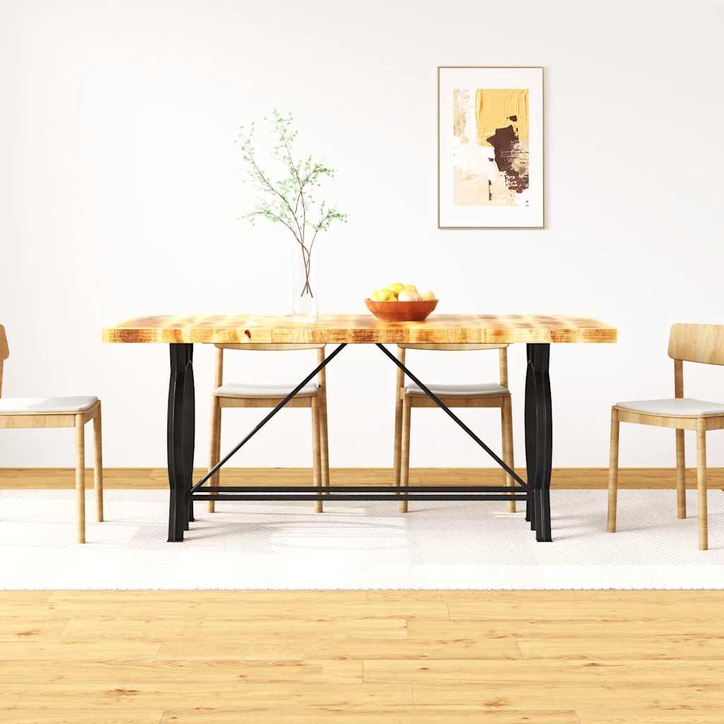Tavolo da Pranzo in Legno Massello di Mango Grezzo 180 cm vidaXL
