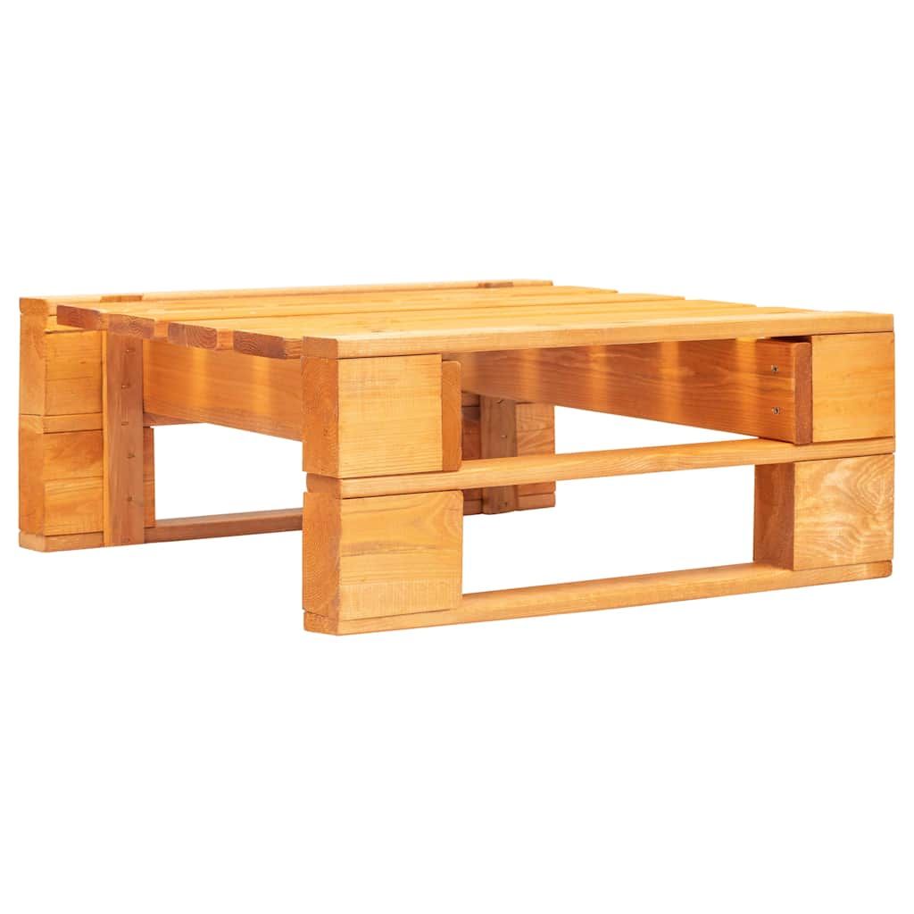 Ottomana da Giardino Pallet in Legno di Pino Impregnato Ambra vidaXL