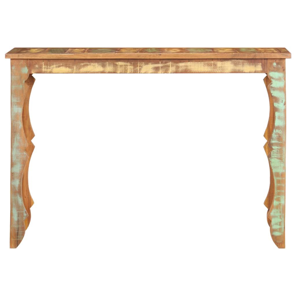 Tavolo Consolle 110x40x76 cm in Legno Massello di Recupero vidaXL