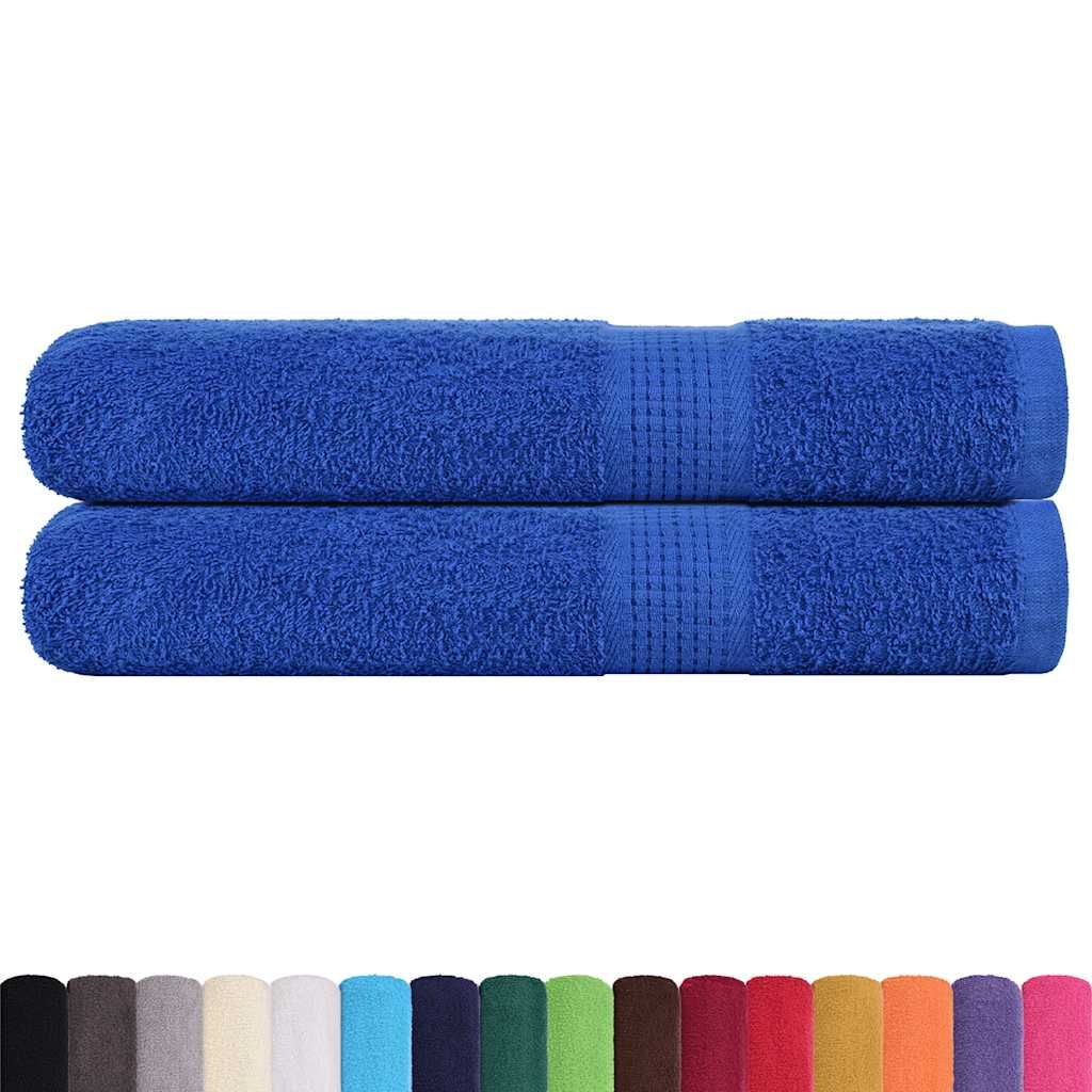 Asciugamani FROGN 2 pz Blu 100x200 cm 360 g/m² vidaXL