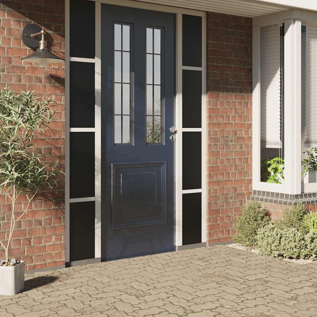 Pellicola Vetri Statica Smerigliata Nera 60x500 cm PVC vidaXL