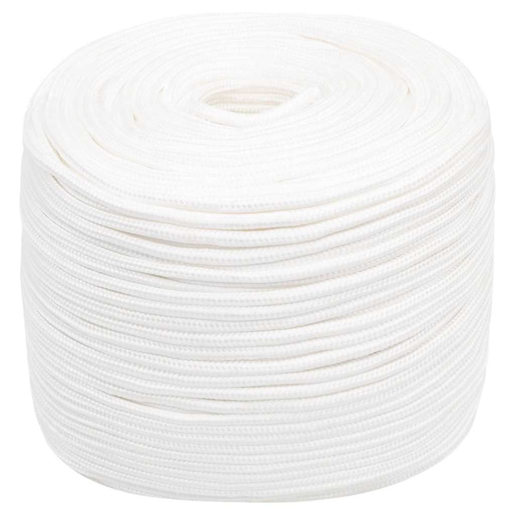 Corda per barca Completamente Bianca 6 mm 250 m in Polipropilene vidaXL
