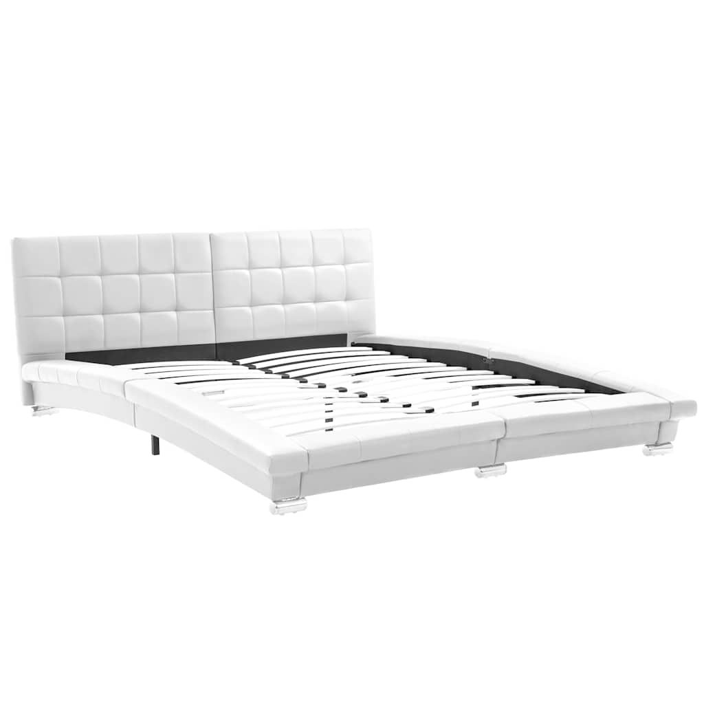 Giroletto Bianco in Similpelle 200x160 cm vidaXL