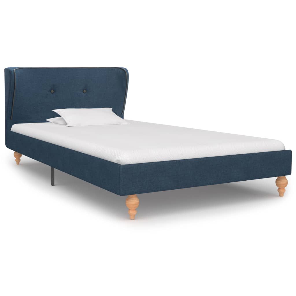 Giroletto senza Materasso Blu 90x200 cm in Tessuto vidaXL
