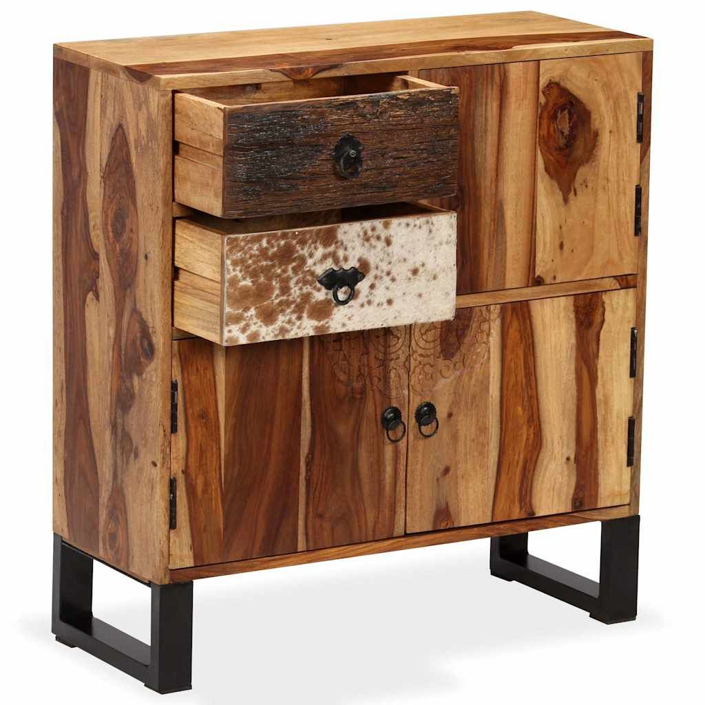 Credenza in Legno Massello di Acacia 70x30x80 cm vidaXL