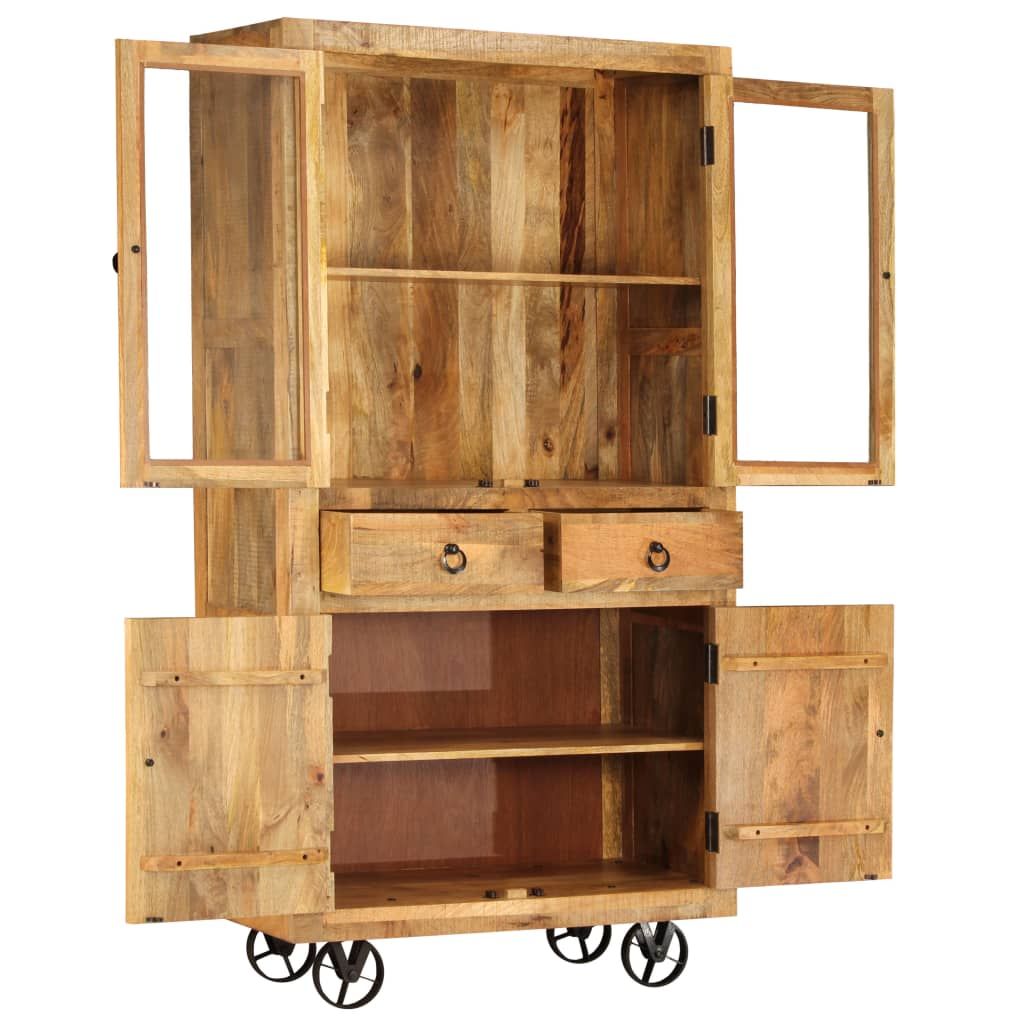 Credenza in Legno Massello di Mango 95x45x185 cm vidaXL