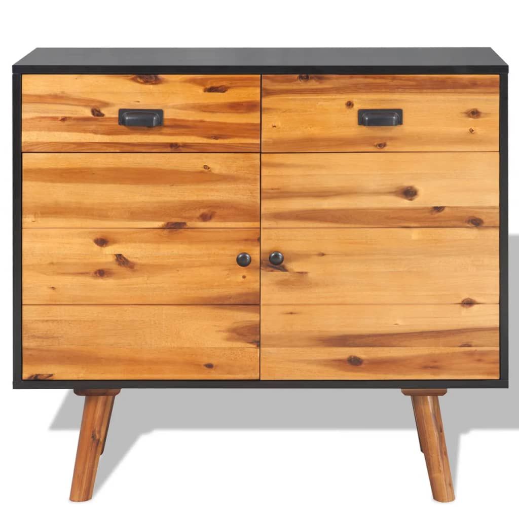 Credenza in Legno Massello di Acacia 90x33,5x83 cm vidaXL