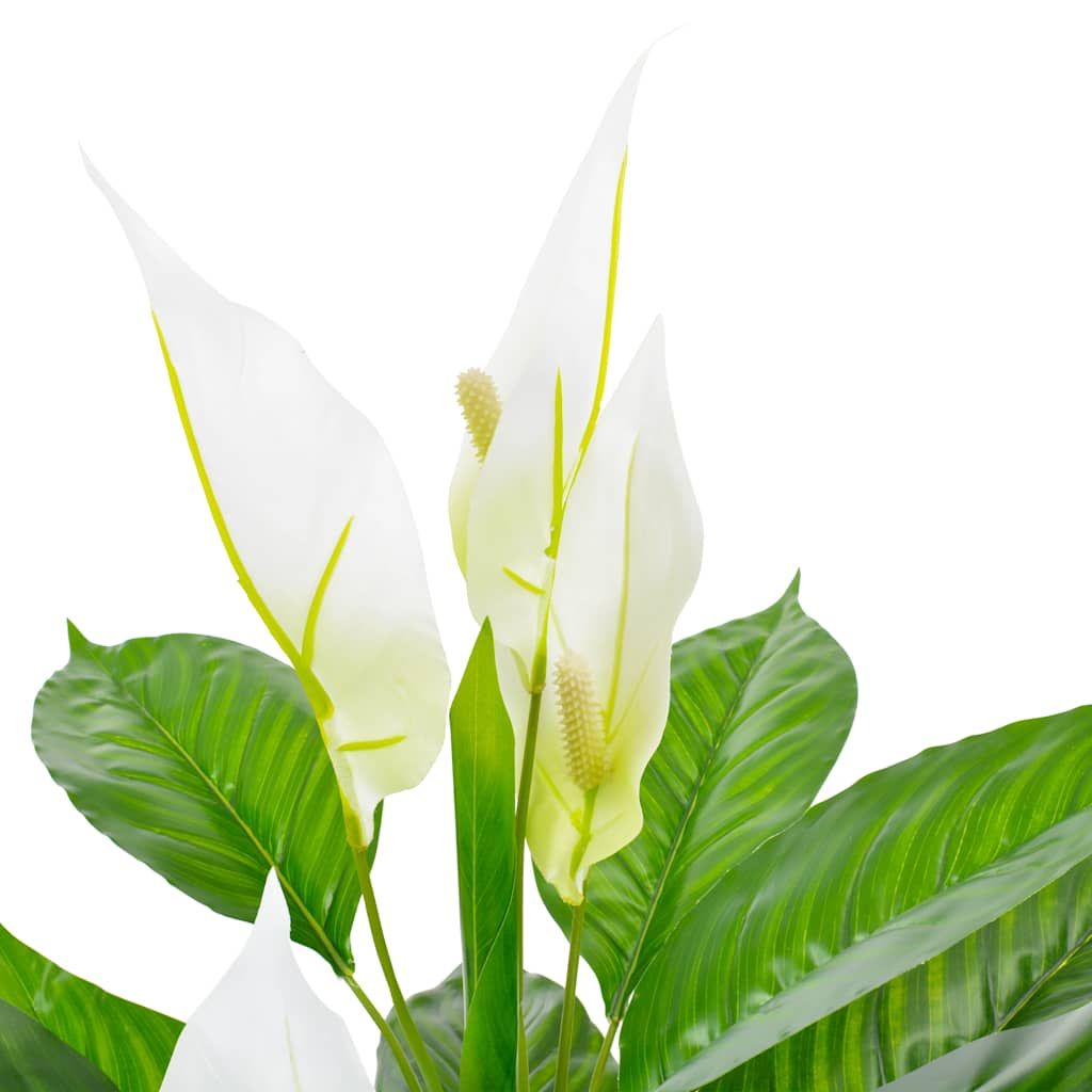 Anthurium Artificiale con Vaso Bianco 115 cm vidaXL