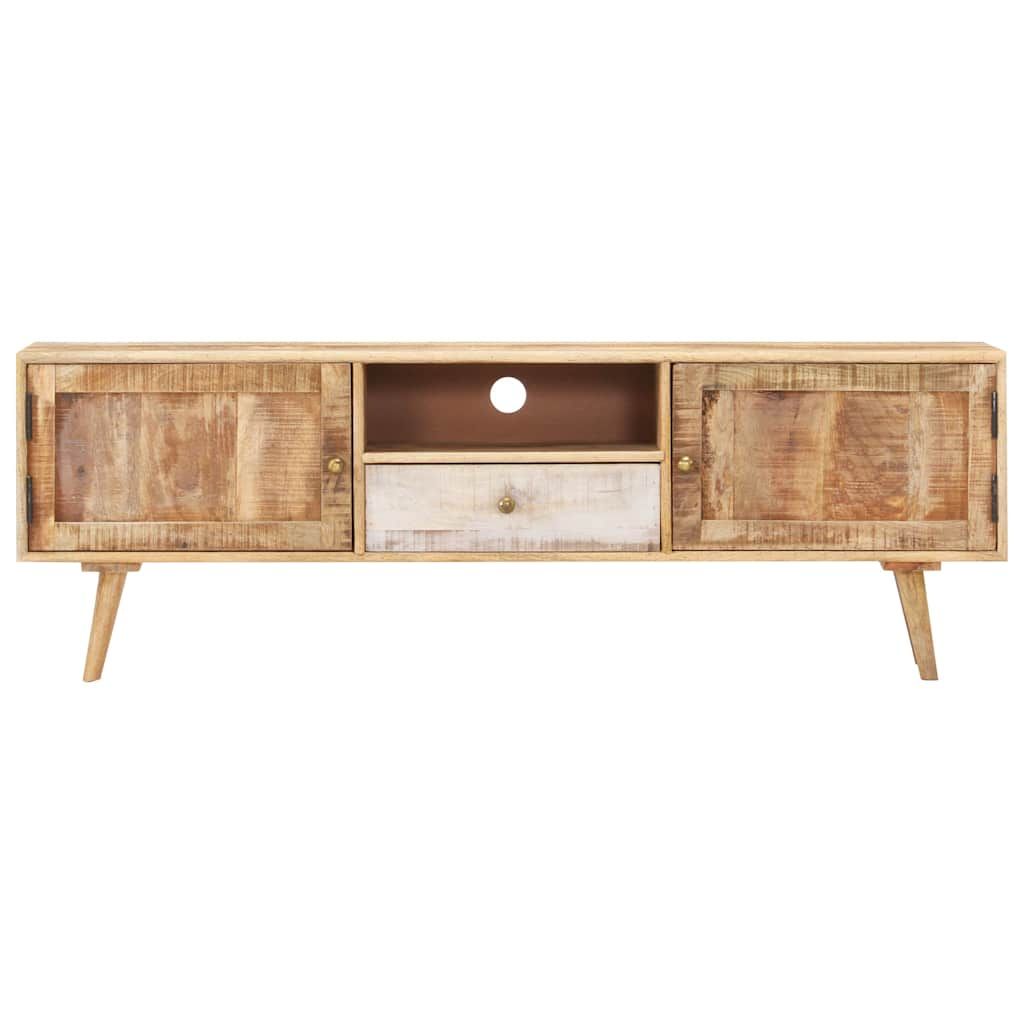 Mobile Porta TV 140x30x45 cm in Legno Massello di Mango vidaXL