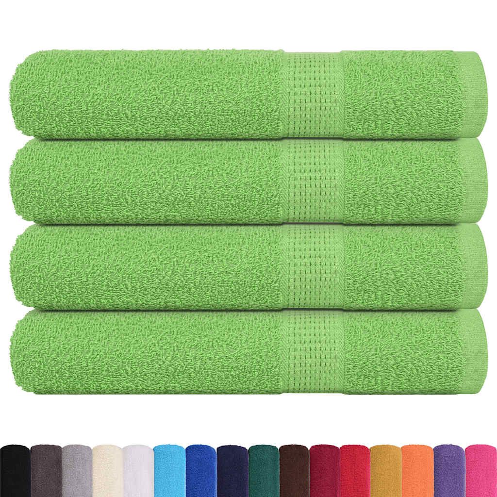 Asciugamani FROGN 4 pz Verde Mela 100x200 cm 360 g/m² vidaXL