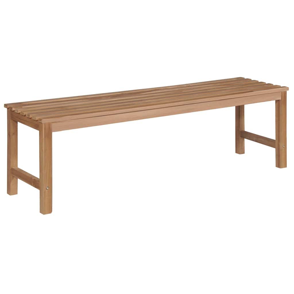 Panca da Giardino con Cuscino Rosso Vino 150 cm Legno di Teak vidaXL