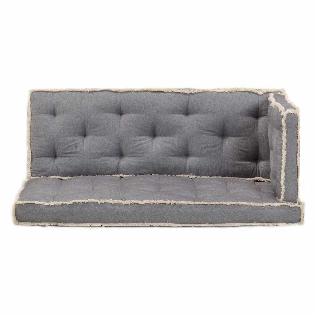 Set Cuscini per Divano in Pallet 3 pz Antracite vidaXL