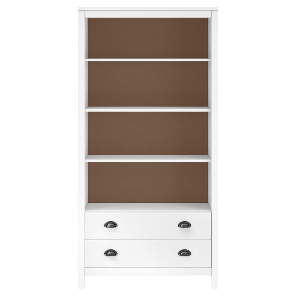Libreria Hill Bianca 85x37x170,5 cm in Massello di Pino vidaXL