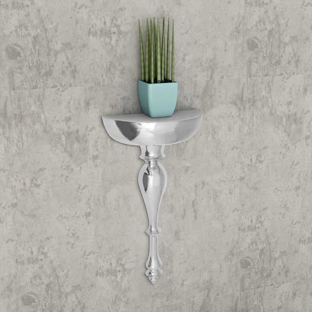 Scaffale/Consolle Tavolo in Alluminio 25x13x61 cm Argento vidaXL