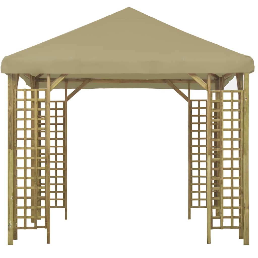 Gazebo 3x3 m Beige vidaXL