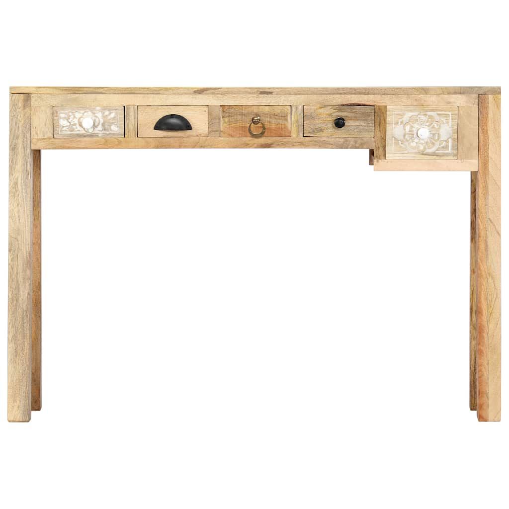 Tavolo Consolle 110x30x75 cm in Legno Massello di Mango vidaXL