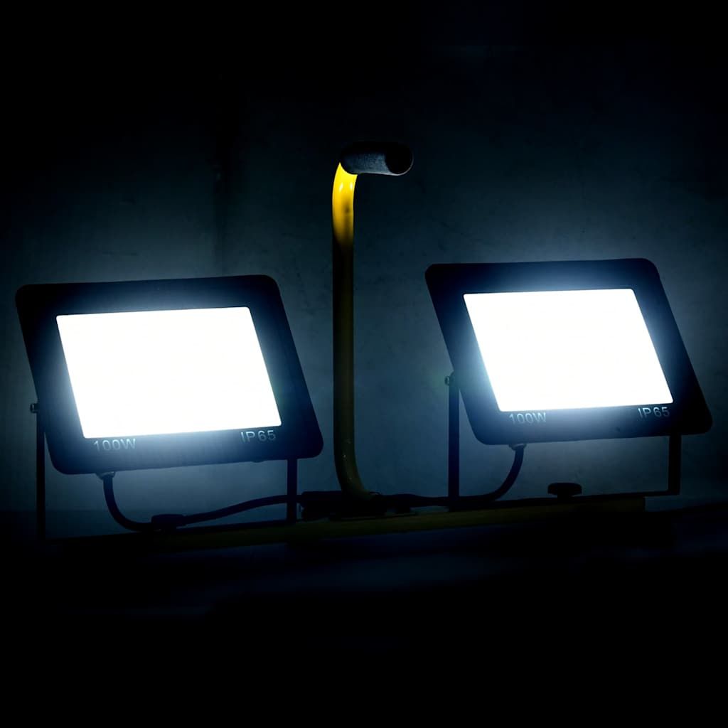 Faretto a LED con Maniglia 2x100 W Bianco Freddo vidaXL