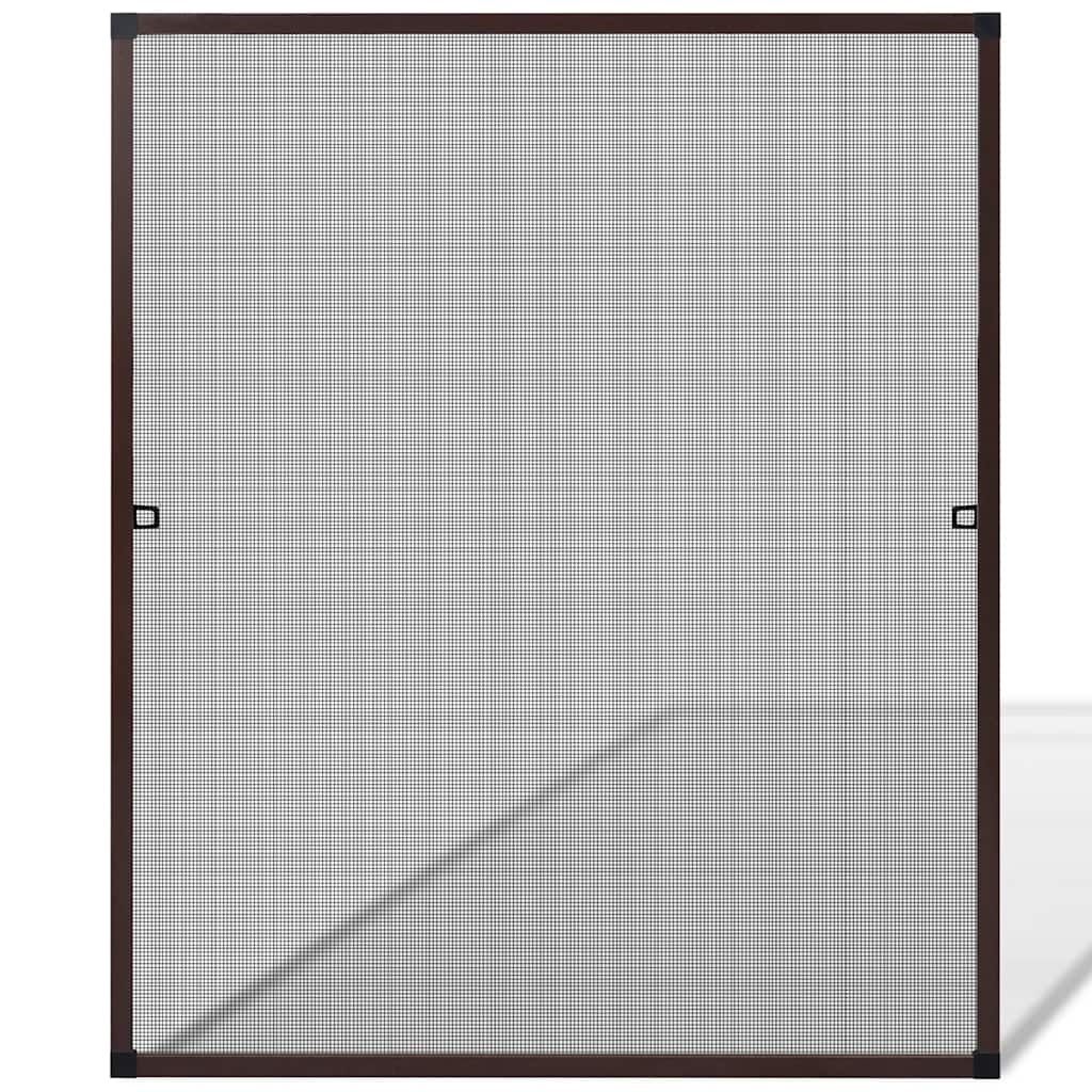 Zanzariera marrone per finestre 100 x 120 cm vidaXL