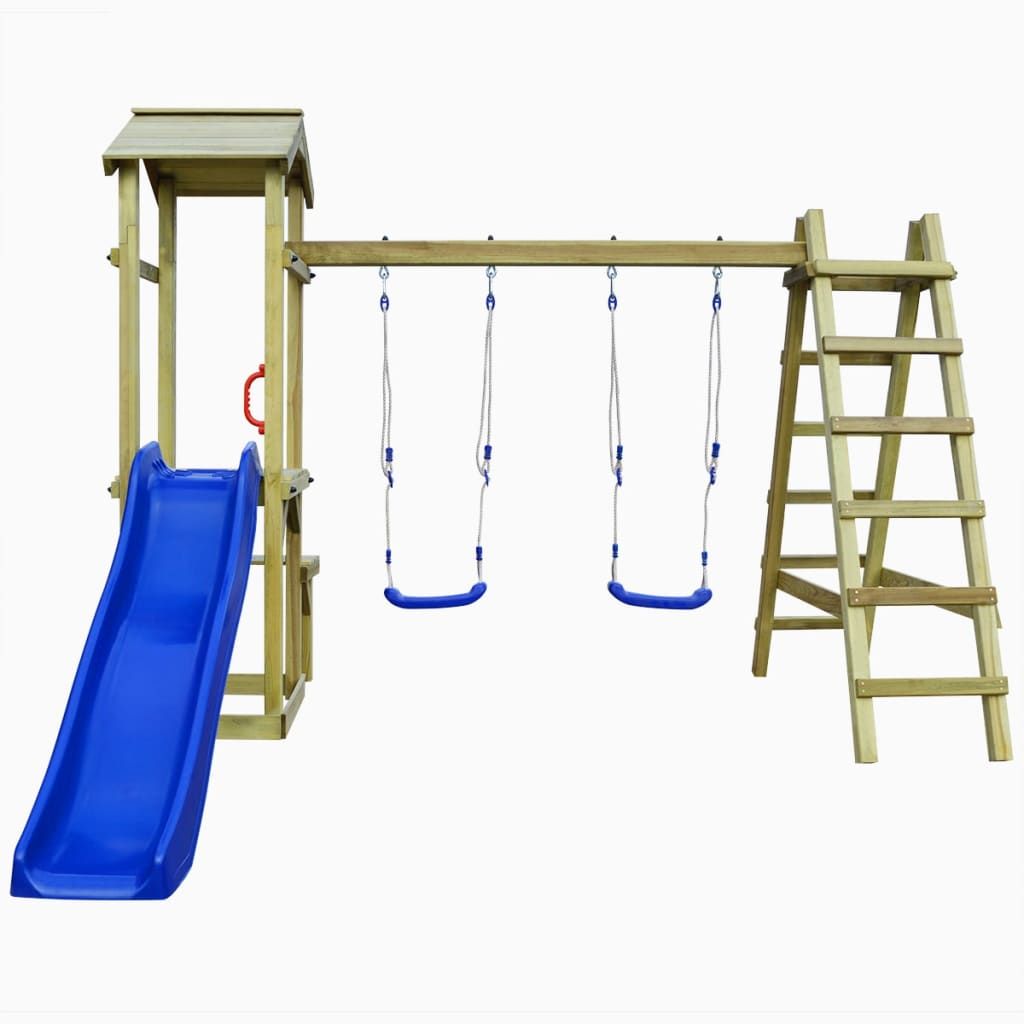 Set da Gioco da Esterno 286x228x218 cm Legno di Pino Impregnato vidaXL