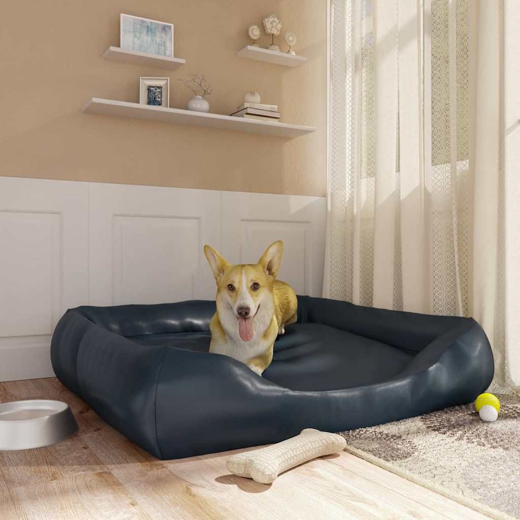 Cuccia per Cani Blu Scuro 120x100x27 cm Similpelle vidaXL