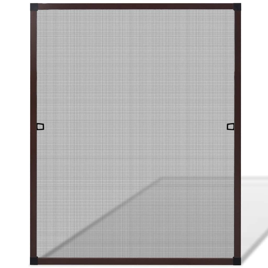 Zanzariera marrone per finestre 80 x 100 cm vidaXL