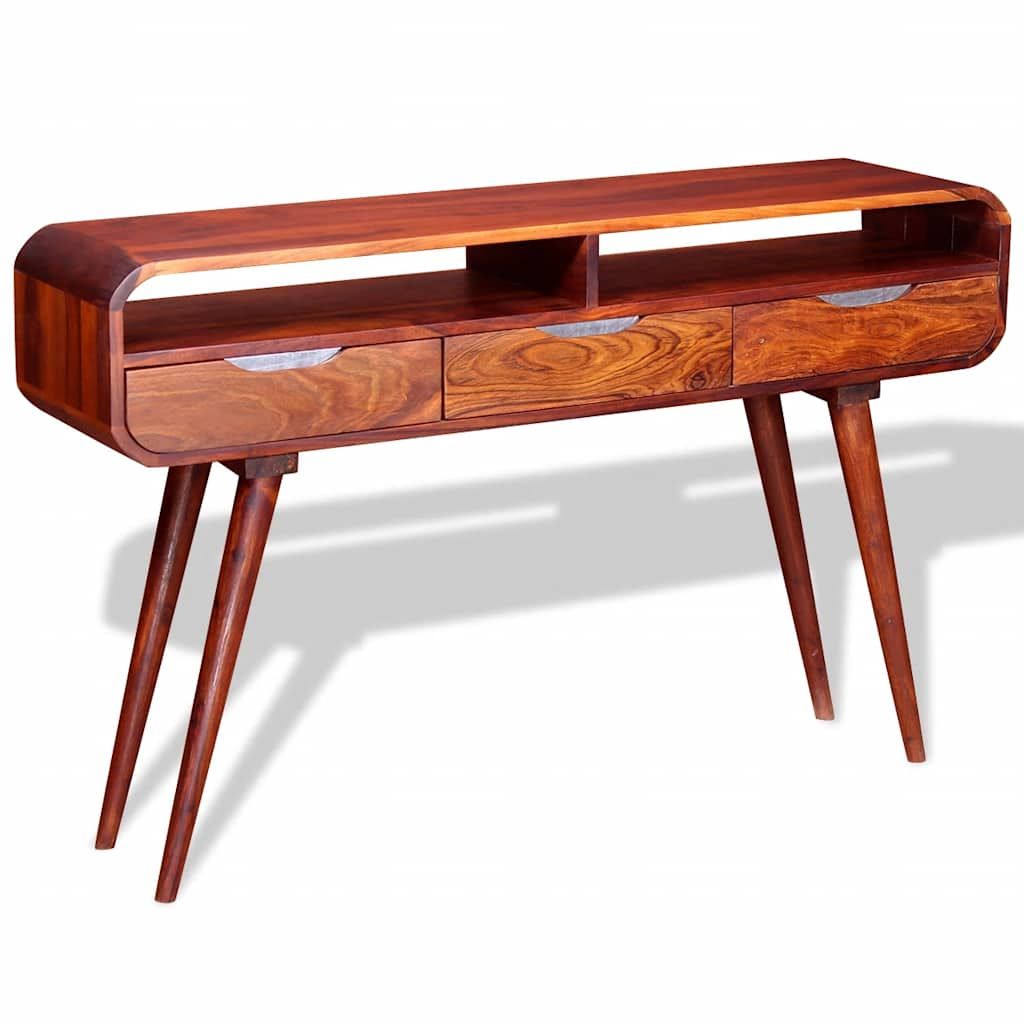 Tavolo Consolle in Legno Massello di Acacia 120x30x75 cm vidaXL