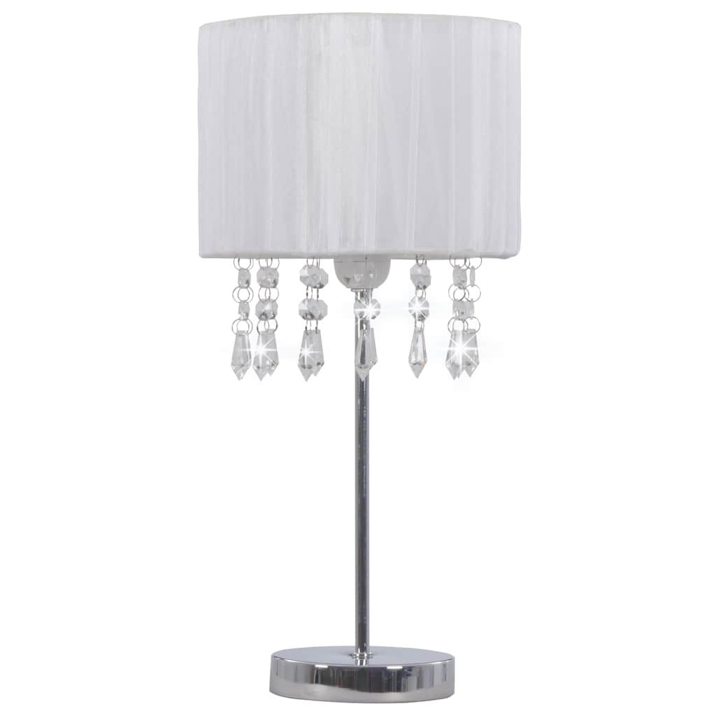 Lampada da Tavolo Rotonda Bianca E27 vidaXL