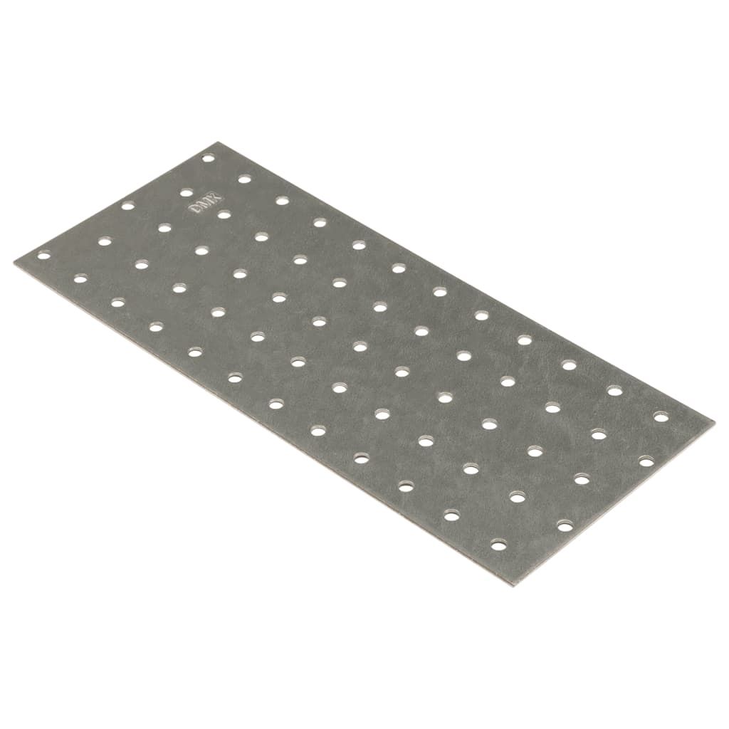 Piastre Forate 20 pz 2 mm 240x100 mm Acciaio Zincato vidaXL