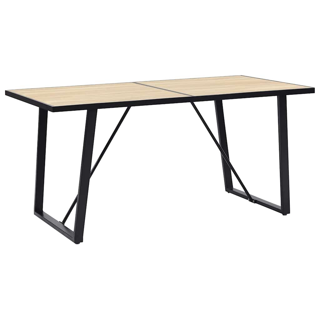 Set Sala da Pranzo 7 pz in Similpelle Nero vidaXL