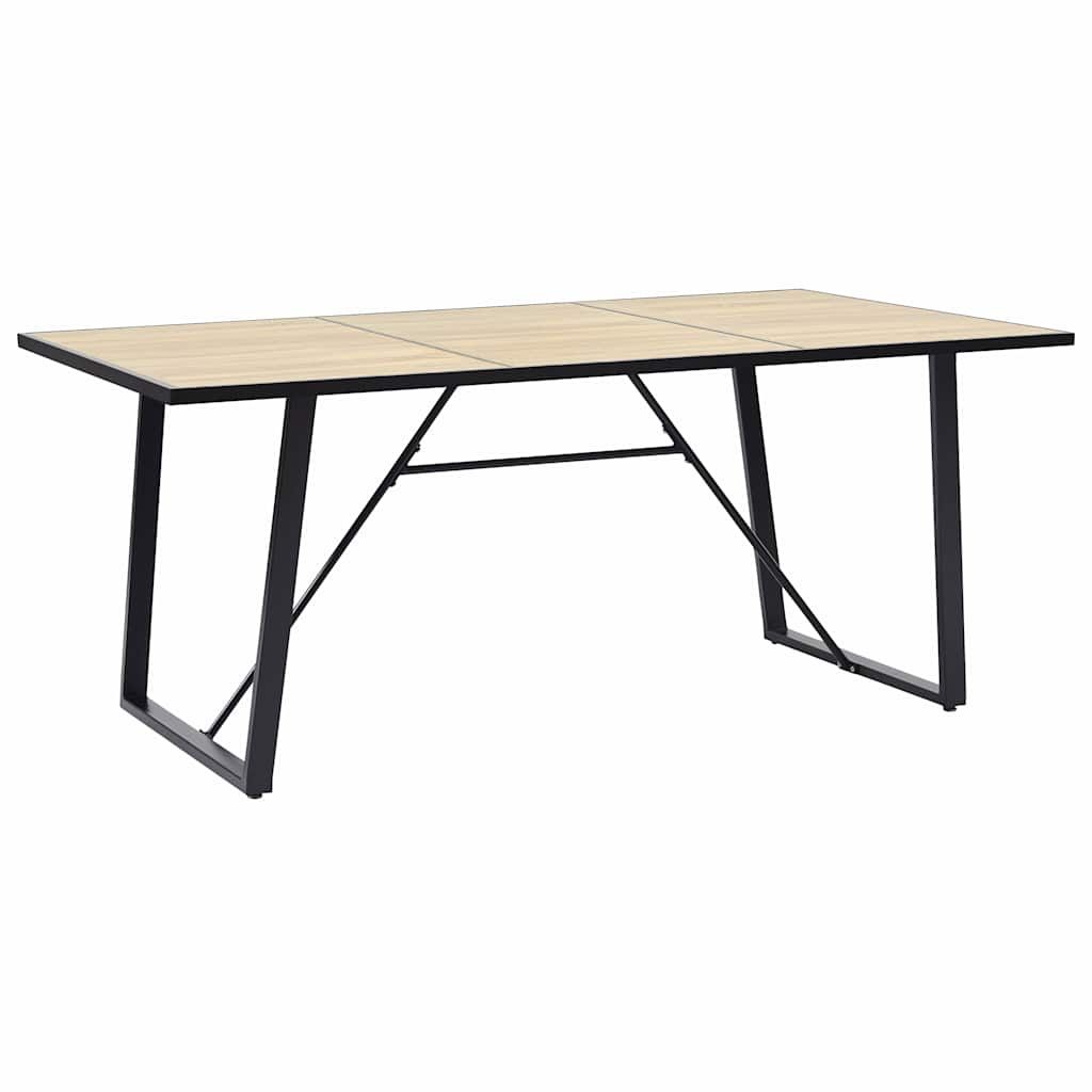 Set Sala da Pranzo 9 pz in Similpelle Nero vidaXL