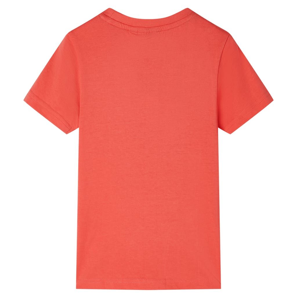 Maglietta da Bambino Rosso Chiaro 128 vidaXL