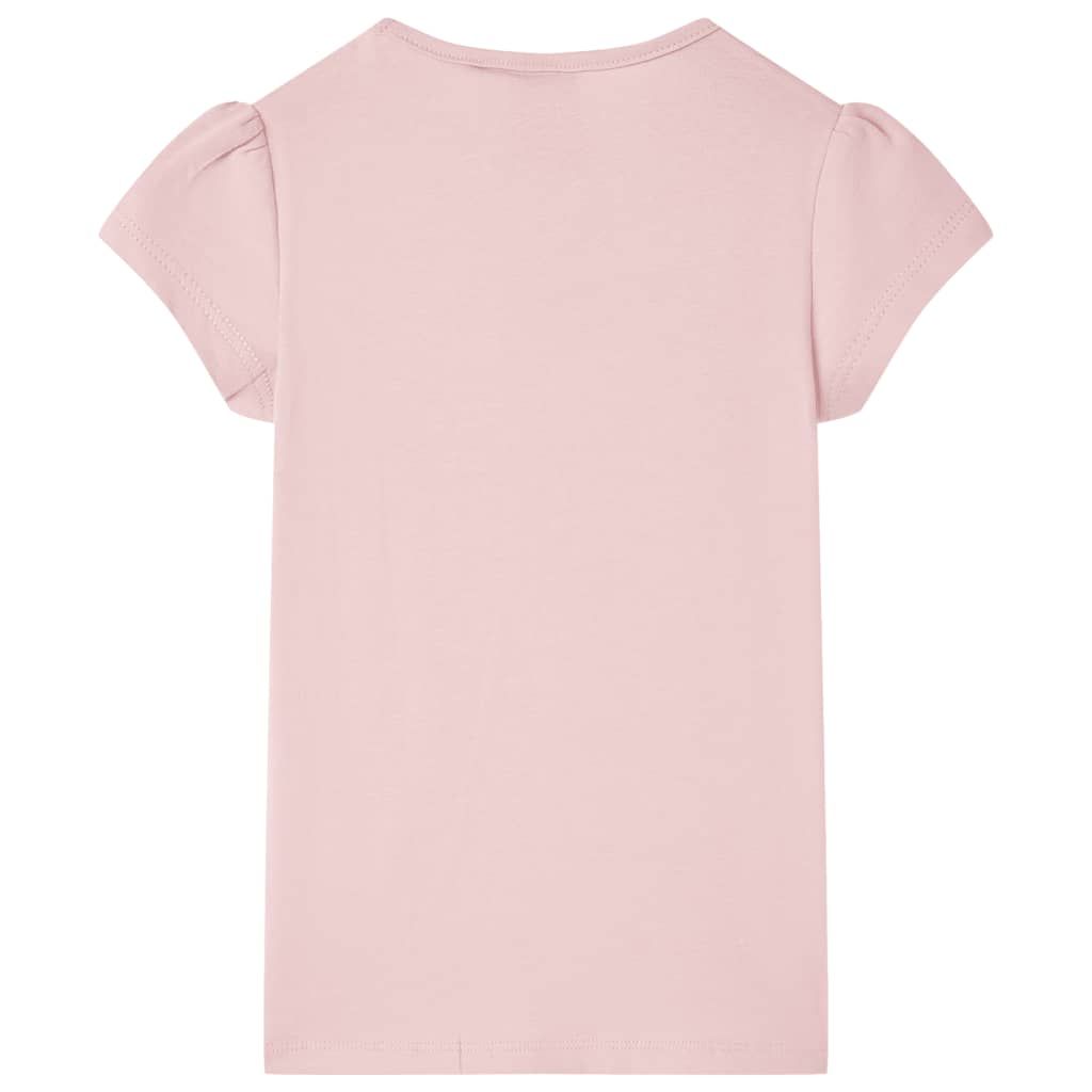 Maglietta da Bambina Rosa Chiaro 140 vidaXL
