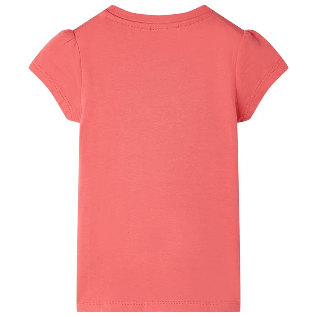 Maglietta da Bambina Corallo 104 vidaXL