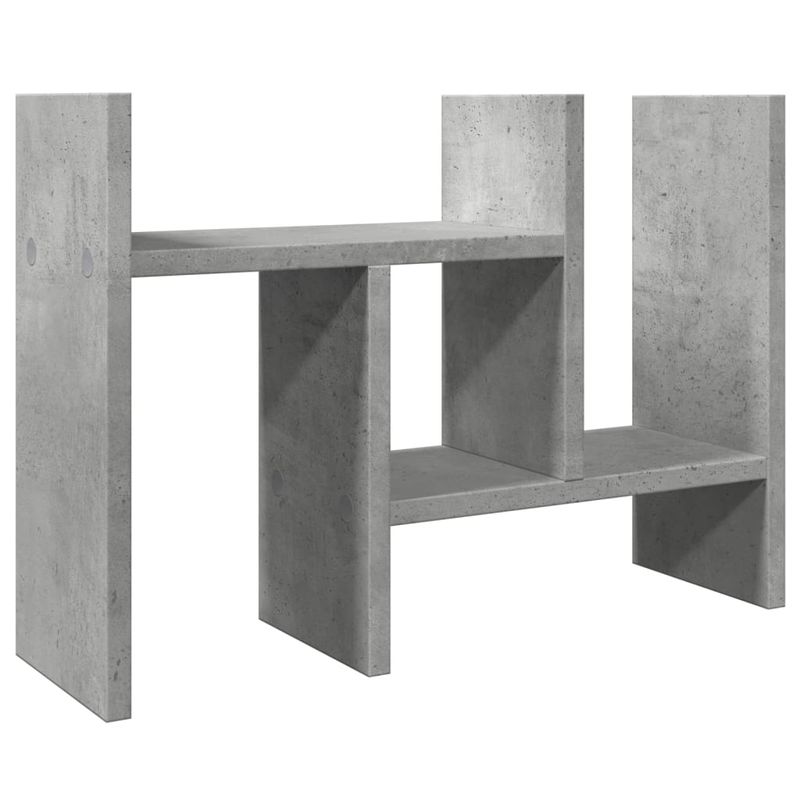 Organizer Scrivania Grigio Cemento 34,5x15,5x35,5cm Multistrato vidaXL