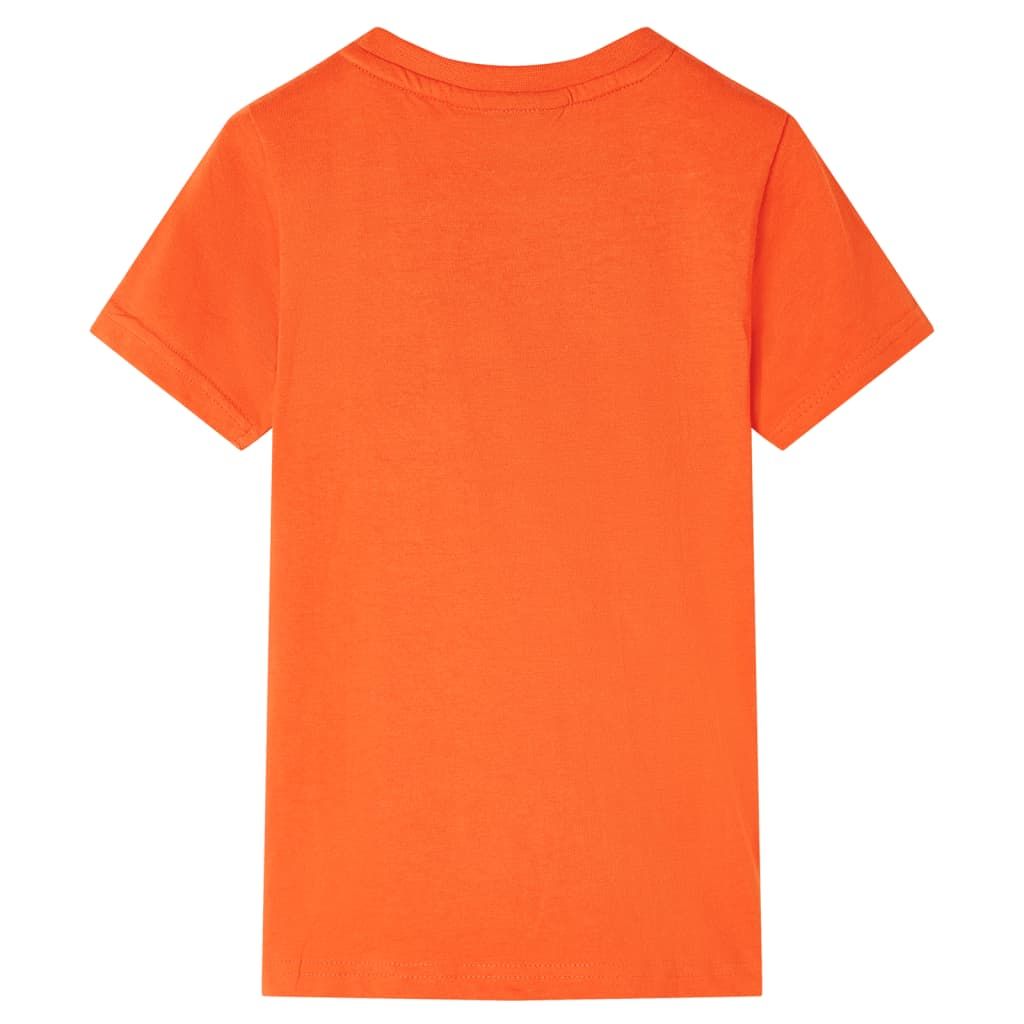 Maglietta per Bambini Arancione Scuro 104 vidaXL
